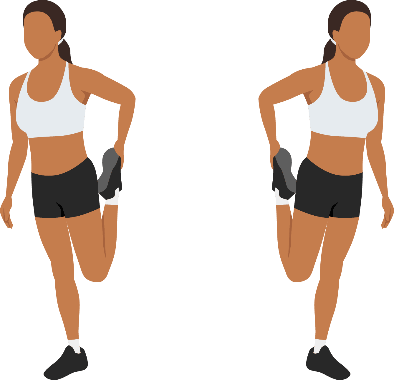 standing quad stretch