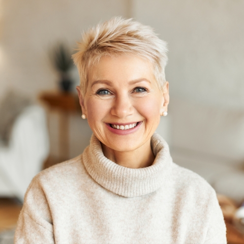 smiling mature woman